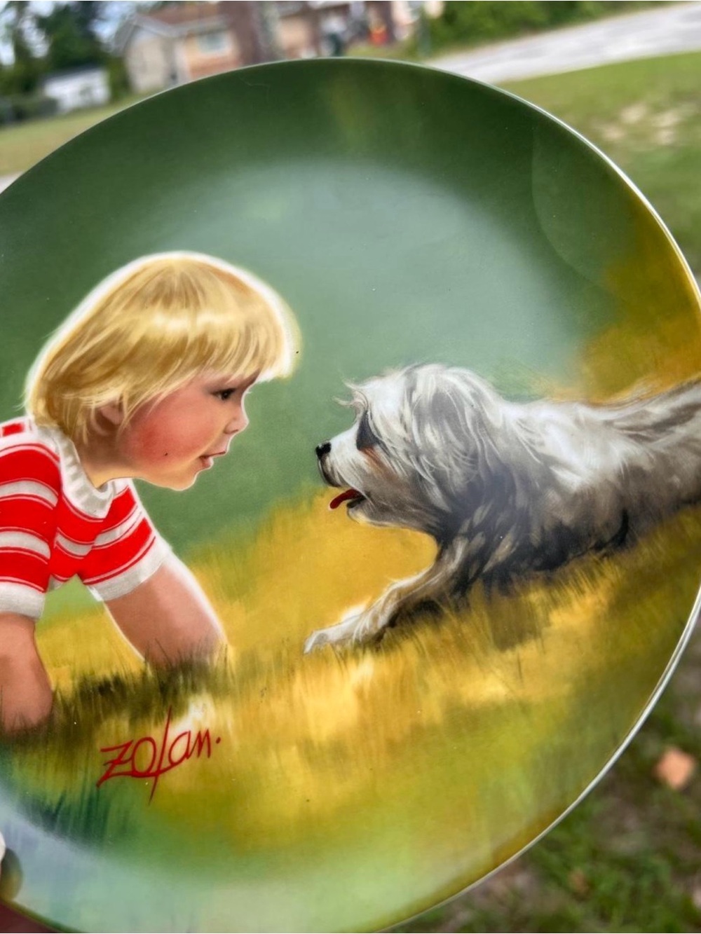 VTG Making Friends Collector Plate